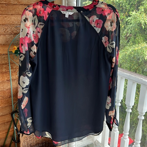 CAbi lined tunic length long sleeve blouse - Picture 8 of 9